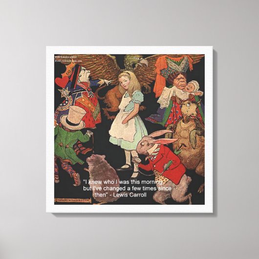 Lewis Carroll & Change of Mind Canvas Print (Voorkant)