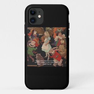 Lewis Carroll & Changed Mind Quote iPhone 5 Hoesje