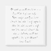 Lewis Carroll citaat Magneet (Voorkant)