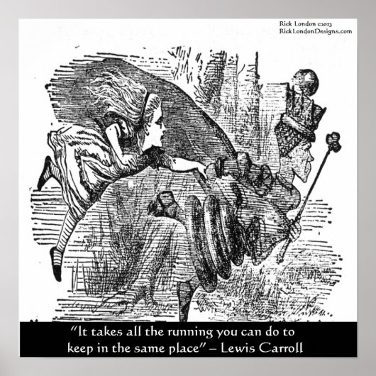 Lewis Carroll Graphic & Famous Quote Poster (Voorkant)