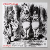 Lewis Carroll Graphic & Famous Quote Poster (Voorkant)