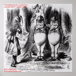 Lewis Carroll Graphic & Famous Quote Poster