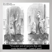 Lewis Carroll Graphic & Famous Quote Poster (Voorkant)