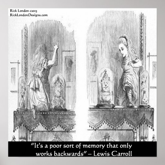 Lewis Carroll Graphic & Famous Quote Poster (Voorkant)