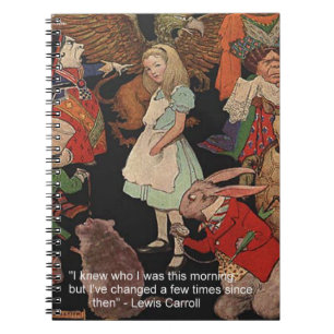 Lewis Carroll Illustratie & Veranderende Kennis Ci Notitieboek