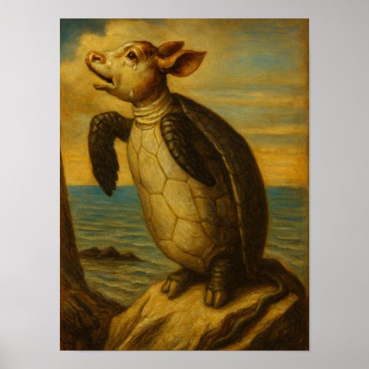 Lewis Carroll Nep Schildpad Personage Poster (Voorkant)