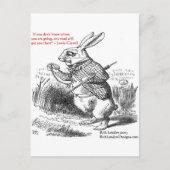 Lewis Carroll zien Illustratie en citaat Briefkaart (Voorkant)
