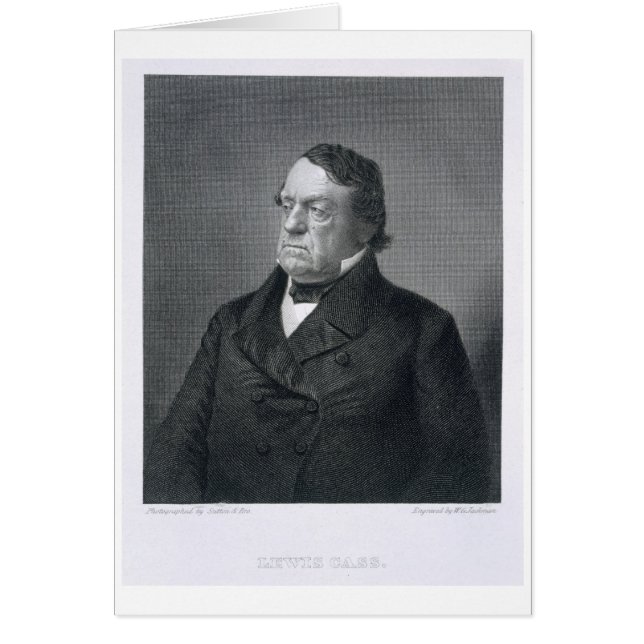 Lewis Cass, gegraveerd door William G. Jackman (fl (Voorkant)