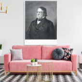 Lewis Cass, gegraveerd door William G. Jackman (fl Canvas Afdruk (Insitu (Woonkamer))