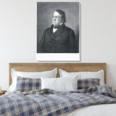 Lewis Cass, gegraveerd door William G. Jackman (fl Canvas Afdruk (Insitu (Slaapkamer))