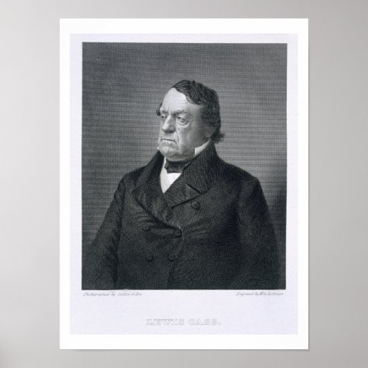 Lewis Cass, gegraveerd door William G. Jackman (fl Poster (Voorkant)