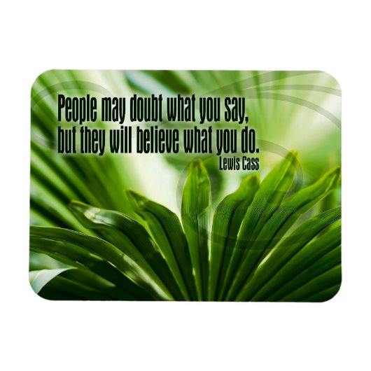 Lewis Cass Inspirerend quote "Doubt" Flexible Magneet (Horizontaal)