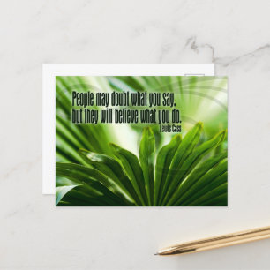 Lewis Cass Inspirerend quote "Twijfel" Briefkaart