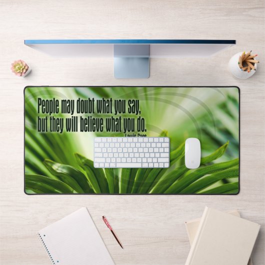 Lewis Cass Inspirerend quote "Twijfel" Bureaumat (Kantoor 1)