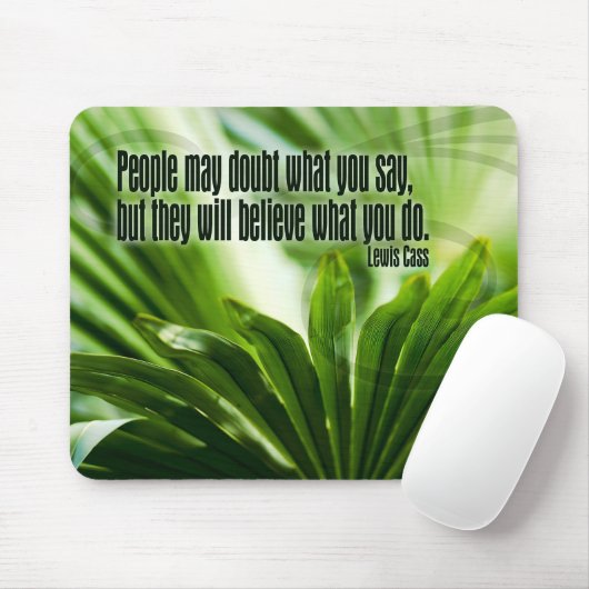 Lewis Cass Inspirerend quote "Twijfel" Muismat (Met muis)