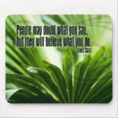 Lewis Cass Inspirerend quote "Twijfel" Muismat (Voorkant)