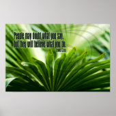 Lewis Cass Inspirerend quote "Twijfel" Poster (Voorkant)