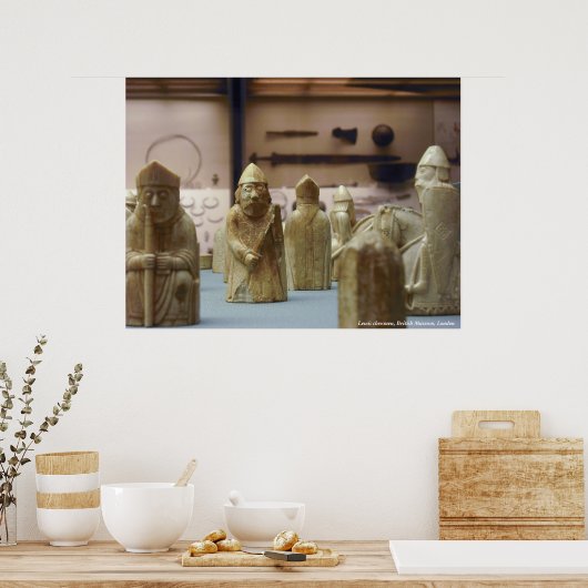 Lewis Chessmen poster (Keuken)