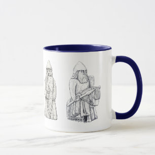 Lewis chessmen stipple art mok