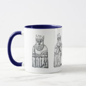 Lewis chessmen stipple art mok (Links)