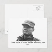 Lewis "Chesty" Puller Briefkaart (Voorkant / Achterkant)