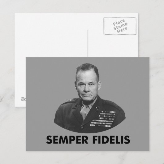 Lewis "Chesty" Puller Briefkaart (Voorkant / Achterkant)