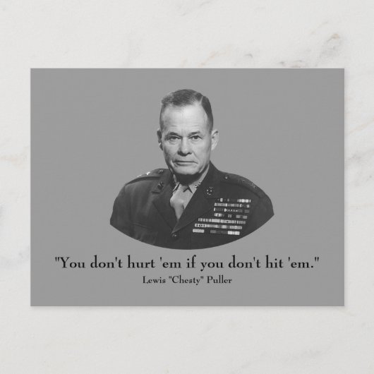 Lewis "Chesty" Puller Briefkaart (Voorkant)