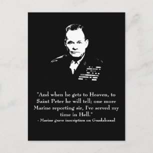 Lewis "Chesty" Puller Briefkaart
