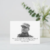 Lewis "Chesty" Puller Briefkaart (Staand voorkant)