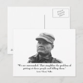 Lewis "Chesty" Puller Briefkaart (Voorkant / Achterkant)