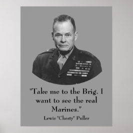 Lewis "Chesty" Puller — War Hero Poster