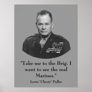 Lewis "Chesty" Puller — War Hero Poster
