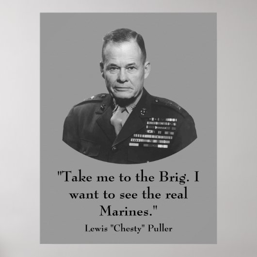 Lewis "Chesty" Puller — War Hero Poster (Voorkant)