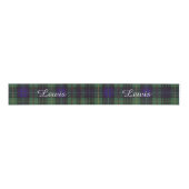 Lewis clan Pset Scottish kilt tartan Grosgrain Lint (Voorkant)