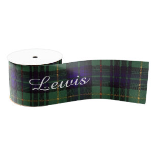 Lewis clan Pset Scottish kilt tartan Grosgrain Lint