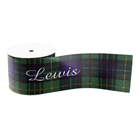 Lewis clan Pset Scottish kilt tartan Grosgrain Lint (Spoel)