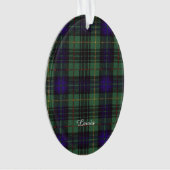 Lewis clan Pset Scottish kilt tartan Ornament (voorkant)