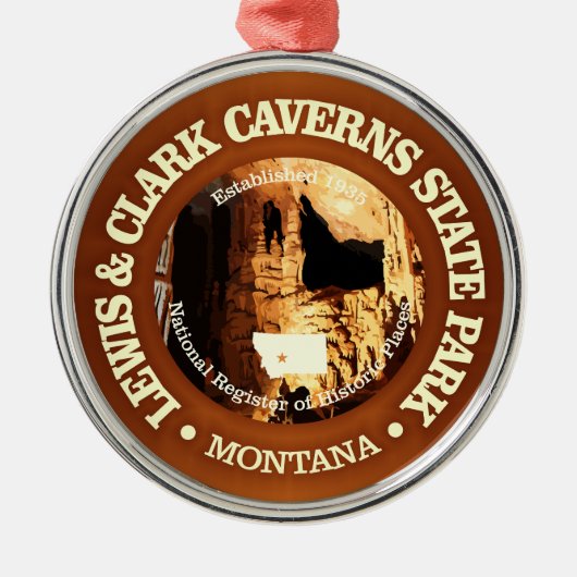 Lewis & Clark Caverns SP Metalen Ornament (Voorkant)