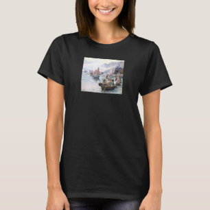 Lewis Clark Expeditie op de Beneden-Columbia T-shirt