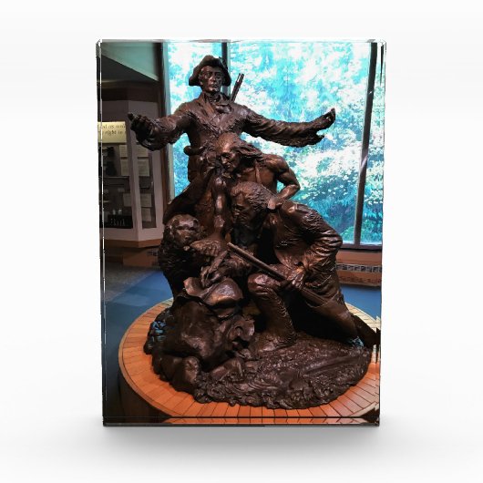 Lewis & Clark Statue, Fort Clatsop, Oregon Fotoblokken (Voorkant)