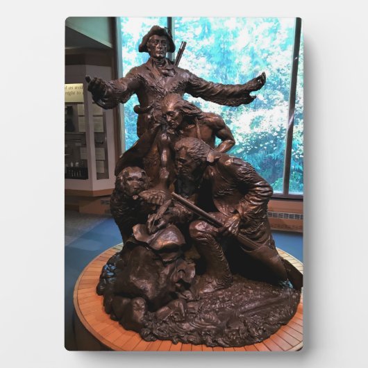 Lewis & Clark Statue, Fort Clatsop, Oregon Fotoplaat (voorkant)