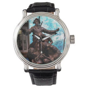 Lewis & Clark Statue, Fort Clatsop, Oregon Horloge