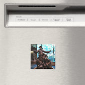 Lewis & Clark Statue, Fort Clatsop, Oregon Magneet (Insitu (Vaatwasser))