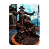 Lewis & Clark Statue, Fort Clatsop, Oregon Magneet (Verticaal)