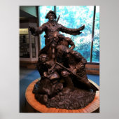 Lewis & Clark Statue, Fort Clatsop, Oregon Poster (Voorkant)