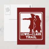 Lewis & Clark, Traffic Guide Sign, Verenigde State Briefkaart (Voorkant / Achterkant)
