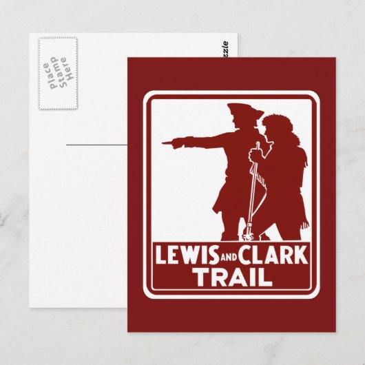Lewis & Clark, Traffic Guide Sign, Verenigde State Briefkaart (Voorkant / Achterkant)