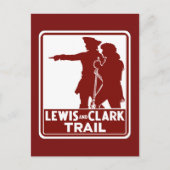 Lewis & Clark, Traffic Guide Sign, Verenigde State Briefkaart (Voorkant)