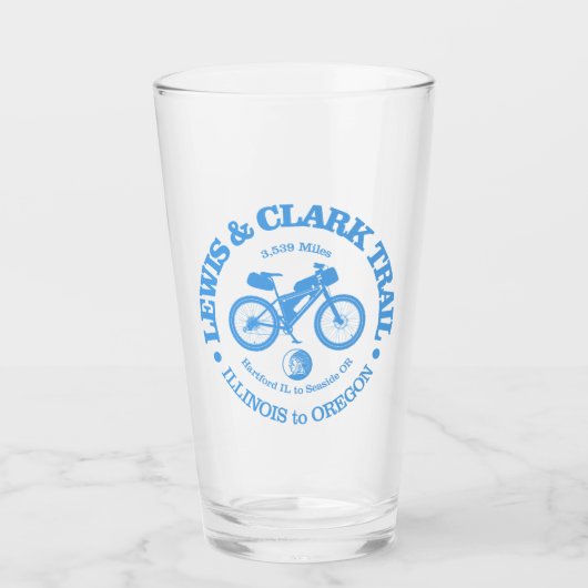 Lewis & Clark Trail (fietsen) Glas (Voorkant)
