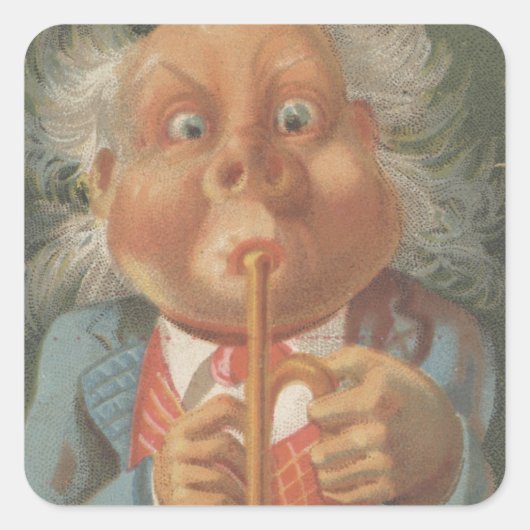 Lewis & Co. Fine Groceries Ephemera Vierkante Sticker (Voorkant)